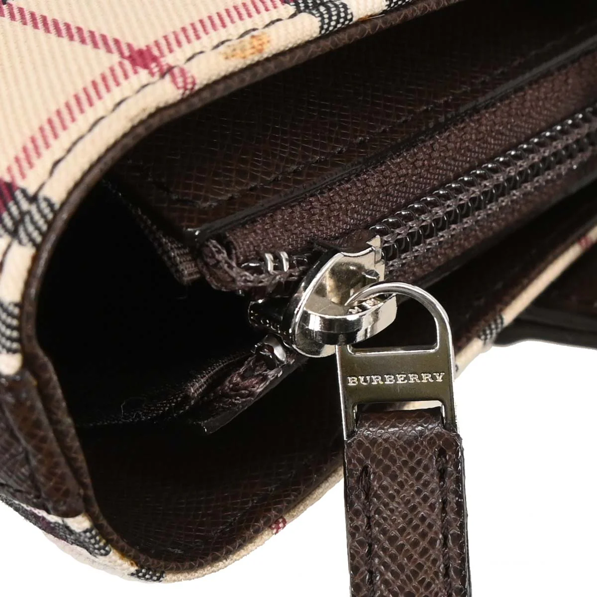 Burberry Beige Canvas Burberry Check Tote Handbag - Image 8