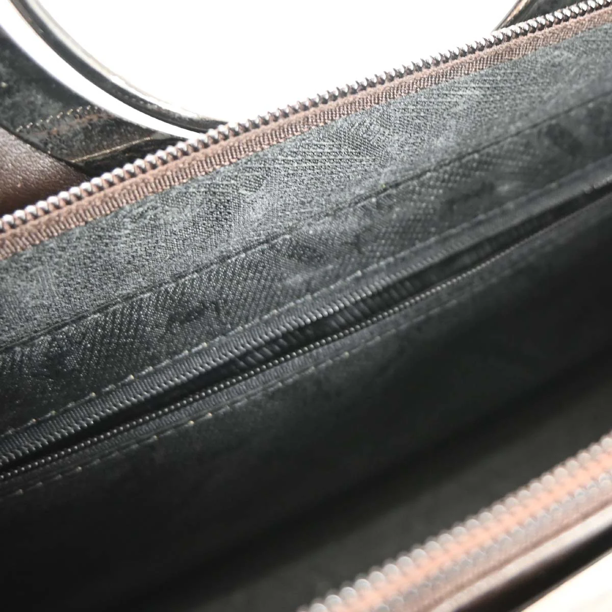 Yves Saint Laurent Black Leather 2way Shoulder Handbag - Image 9
