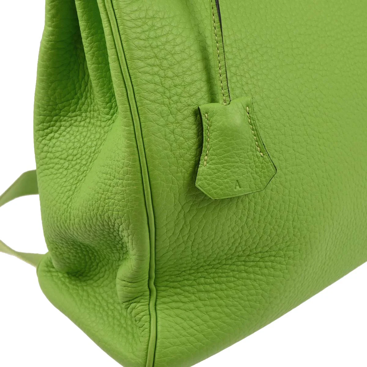 Hermes 2004 Apple Green Taurillon Clemence Kelly A Dos GM Backpack - Image 3