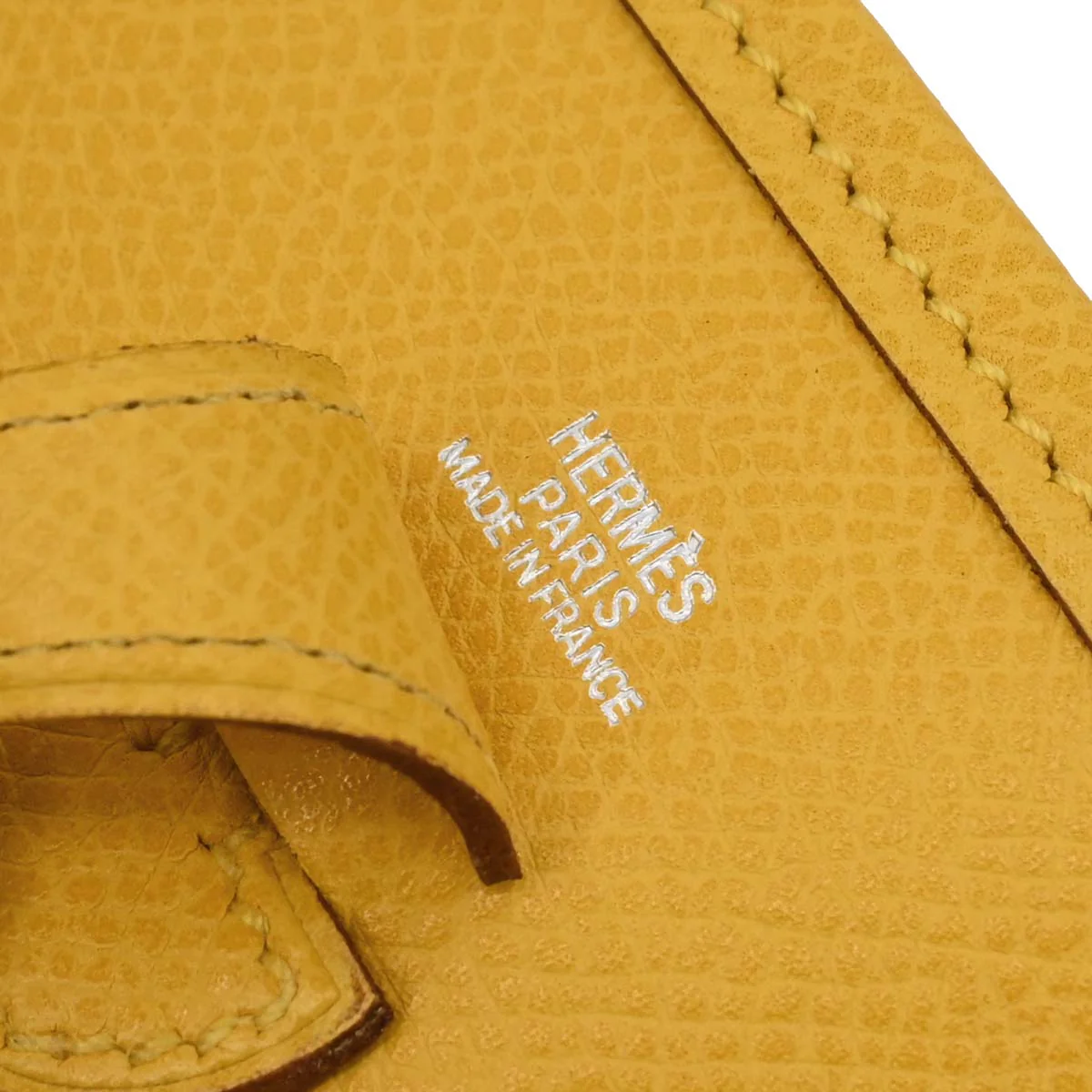 Hermes 2004 Jaune Epsom Evelyne TPM Shoulder Bag - Image 9