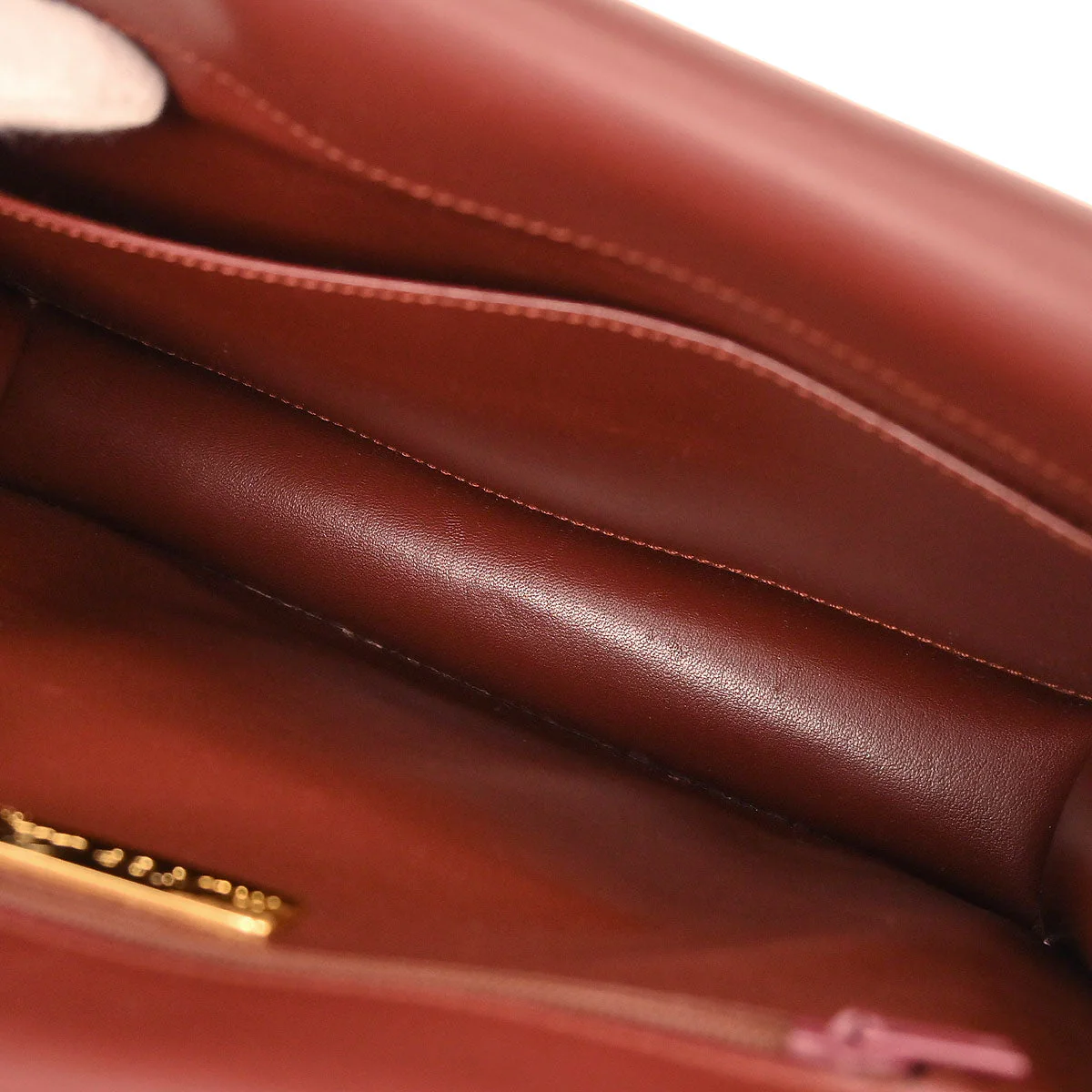 Cartier Bordeaux Leather Must de Cartier Shoulder Bag - Image 8