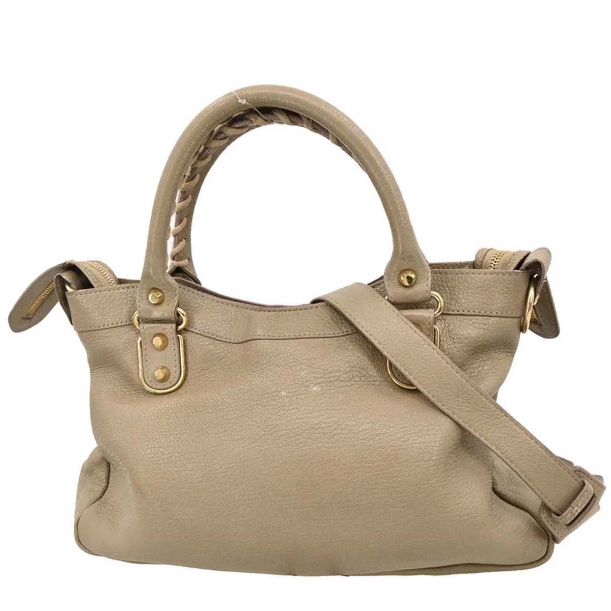 Balenciaga Beige Leather The Town 2way Shoulder Handbag - Image 2