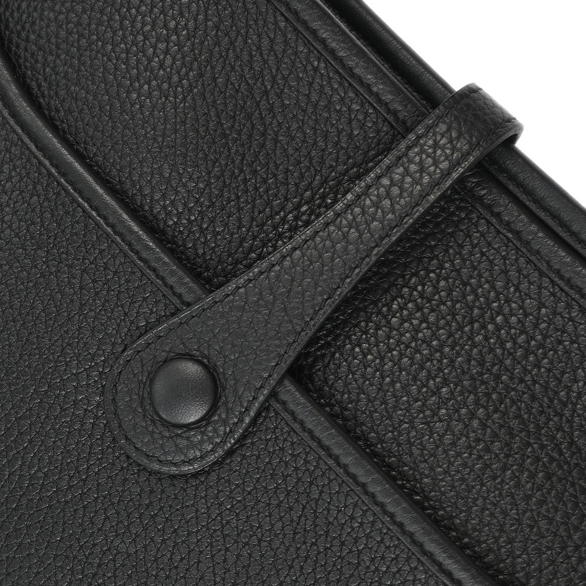 Hermes 2017 Black Taurillon Clemence Evelyne 3 29 PM Shoulder Bag - Image 5