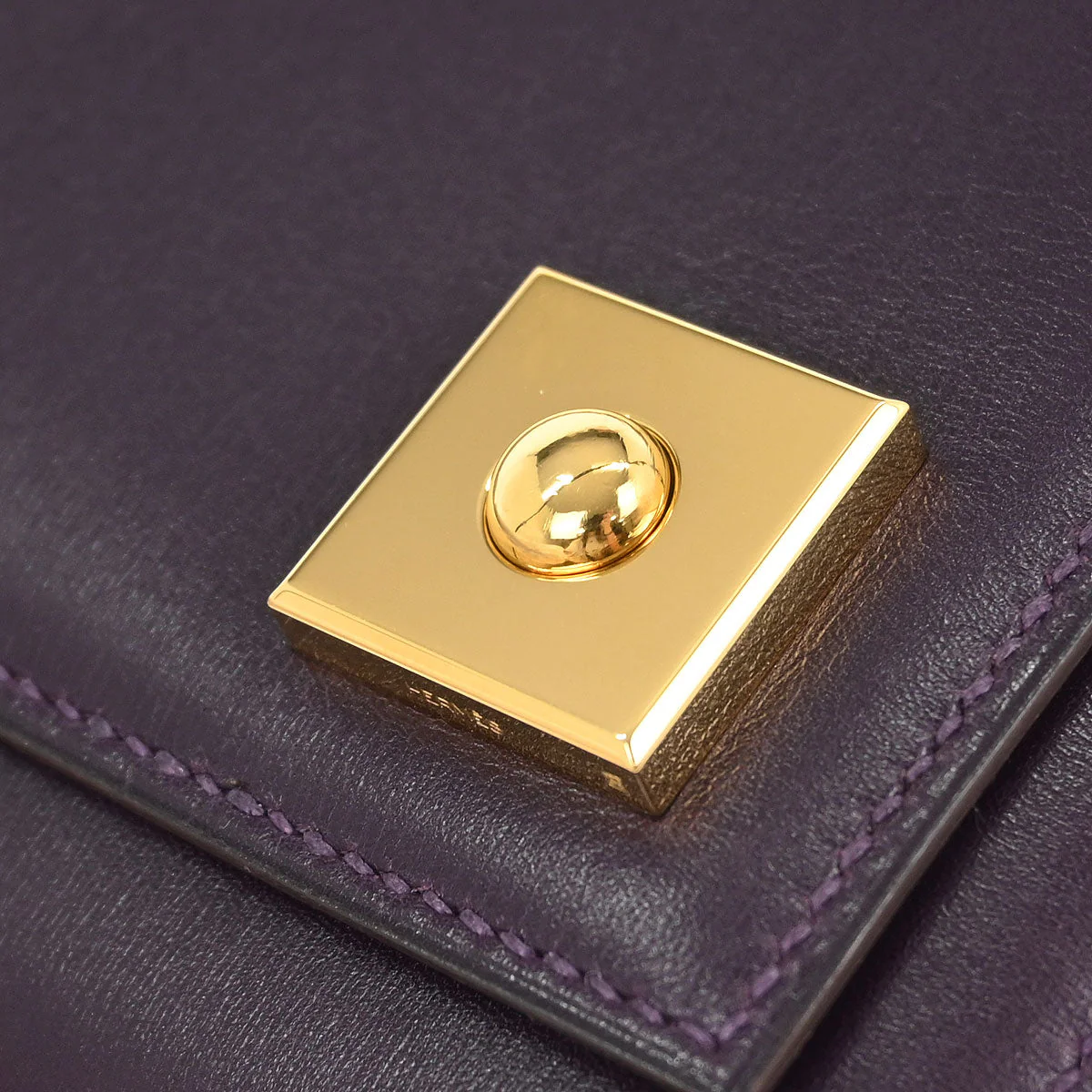 Hermes Raisin Box Calf Piano Handbag - Image 3
