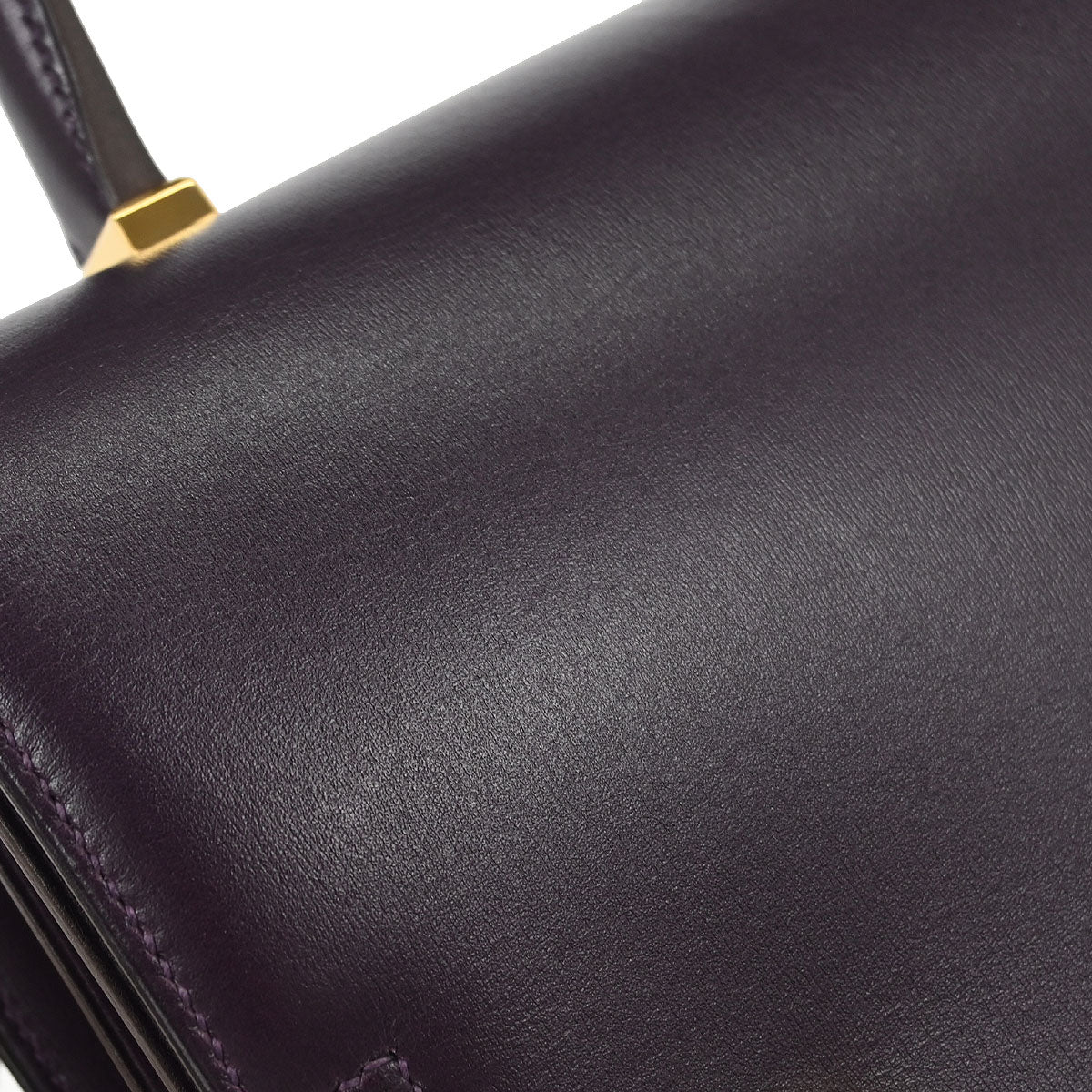 Hermes Raisin Box Calf Piano Handbag - Image 5
