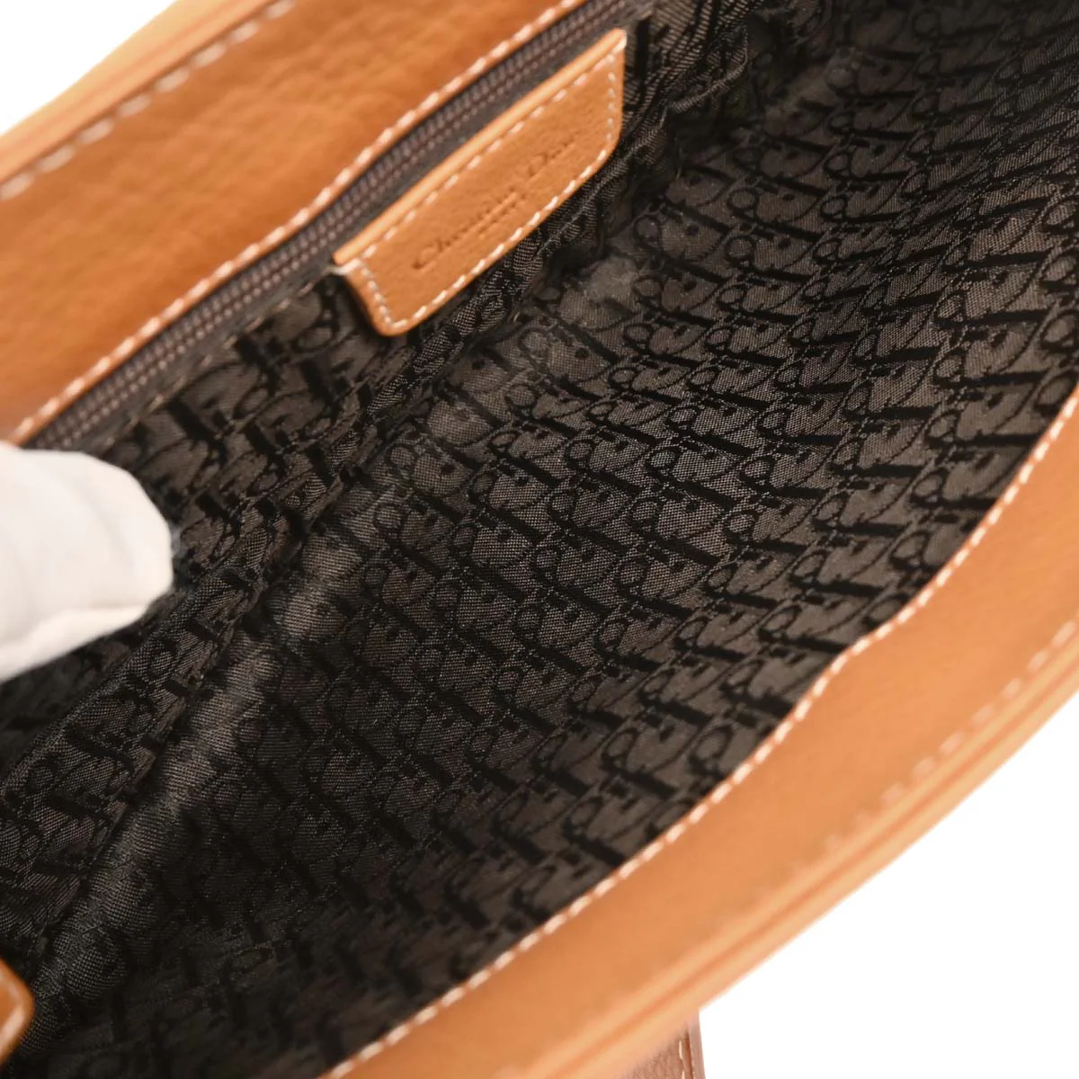Christian Dior Brown Saddle Shoulder Bag - Image 9