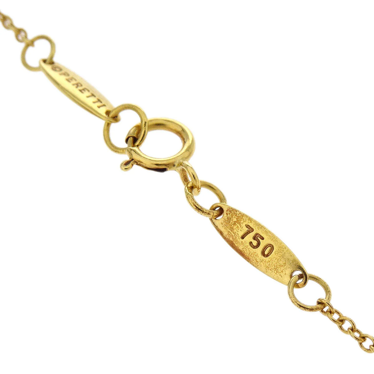 Tiffany & Co. Open Heart Pendant Necklace 750 Gold - Image 4