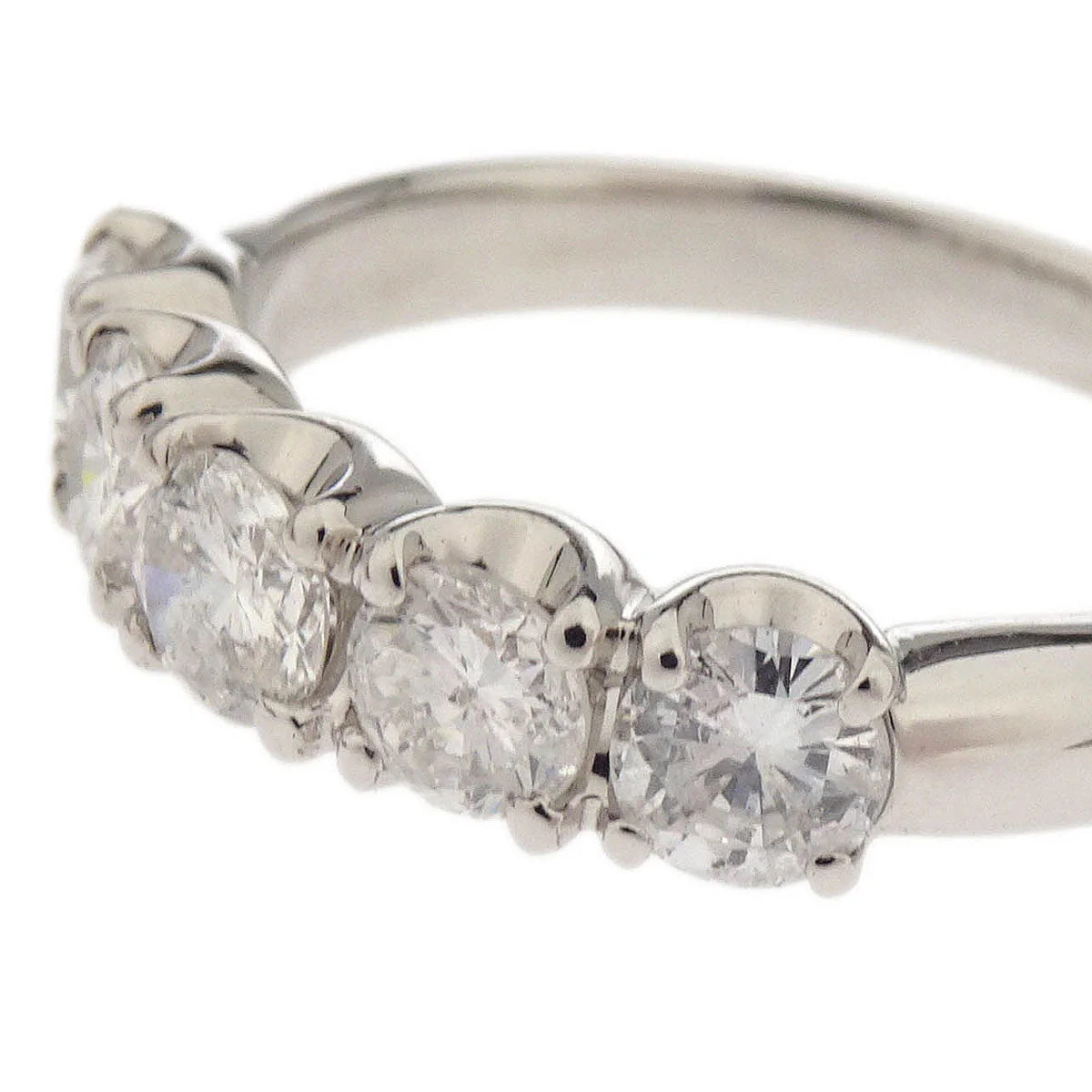 Ring Pt900 Diamond Silver #52 - Image 2