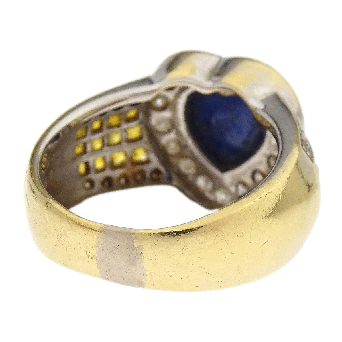 Ring 18KWG Sapphire Diamond #51 - Image 2