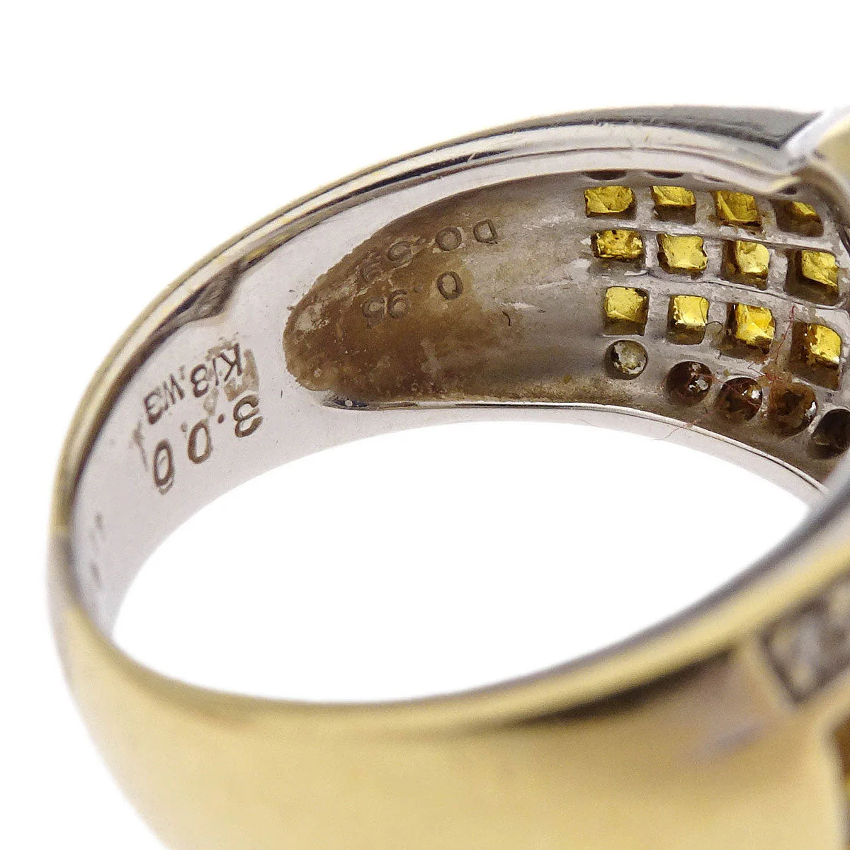 Ring 18KWG Sapphire Diamond #51 - Image 4