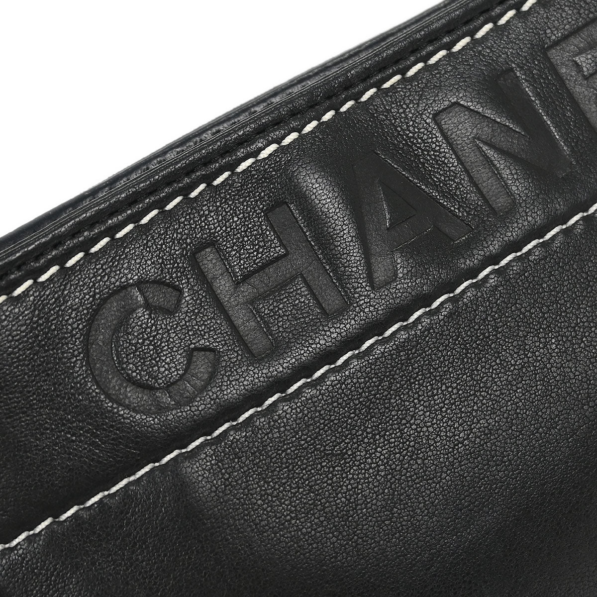 Chanel Black Lambskin Pouch Handbag - Image 5
