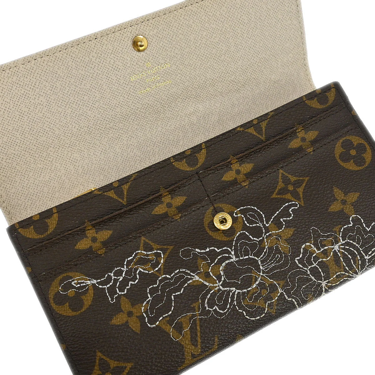 Louis Vuitton Monogram Dentelle Portefeuille Sarah Wallet M95390 - Image 4
