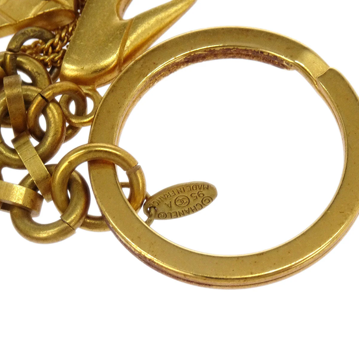 Chanel Gold Key Holder Bag Charm Icon Small Good 95A - Image 4