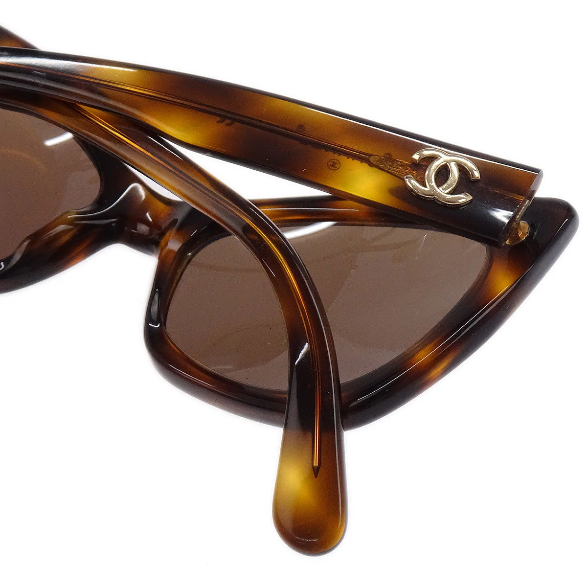 Chanel Sunglasses Eyewear Brown Small Good - Image 7