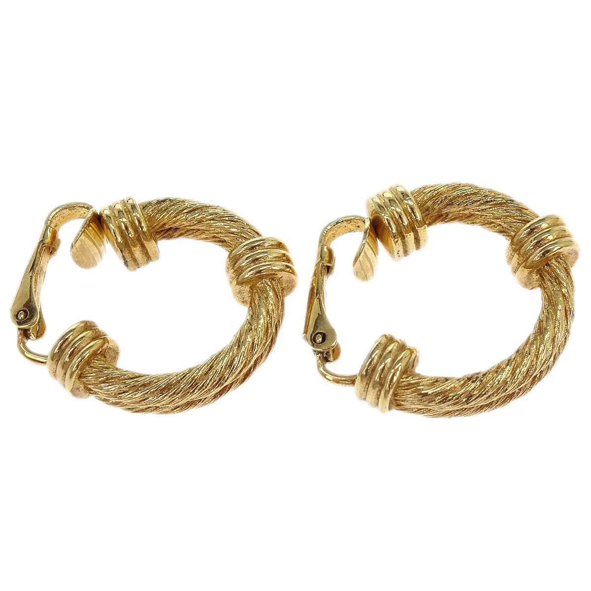 Christian Dior Earrings Clip-On Gold - Image 2