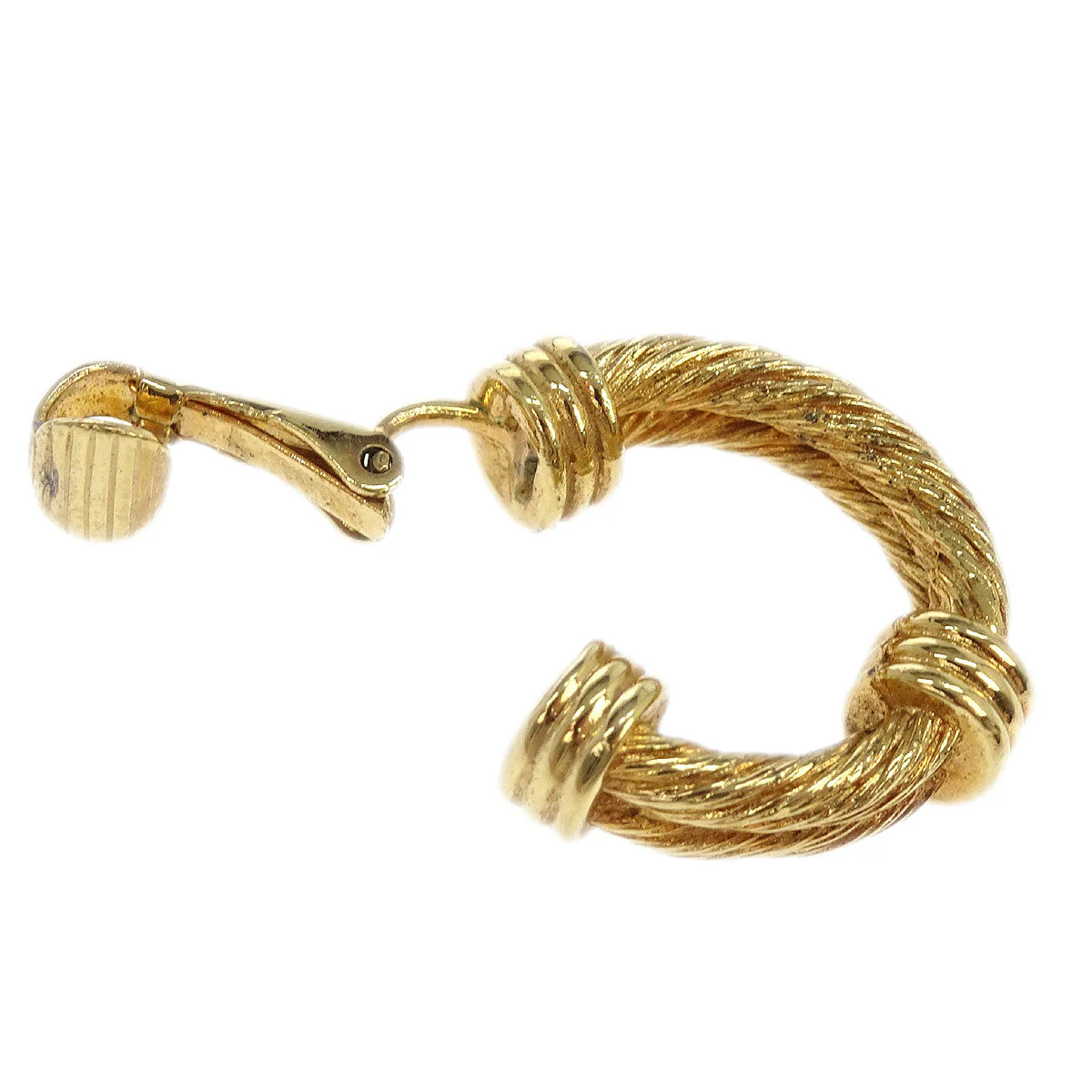Christian Dior Earrings Clip-On Gold - Image 3
