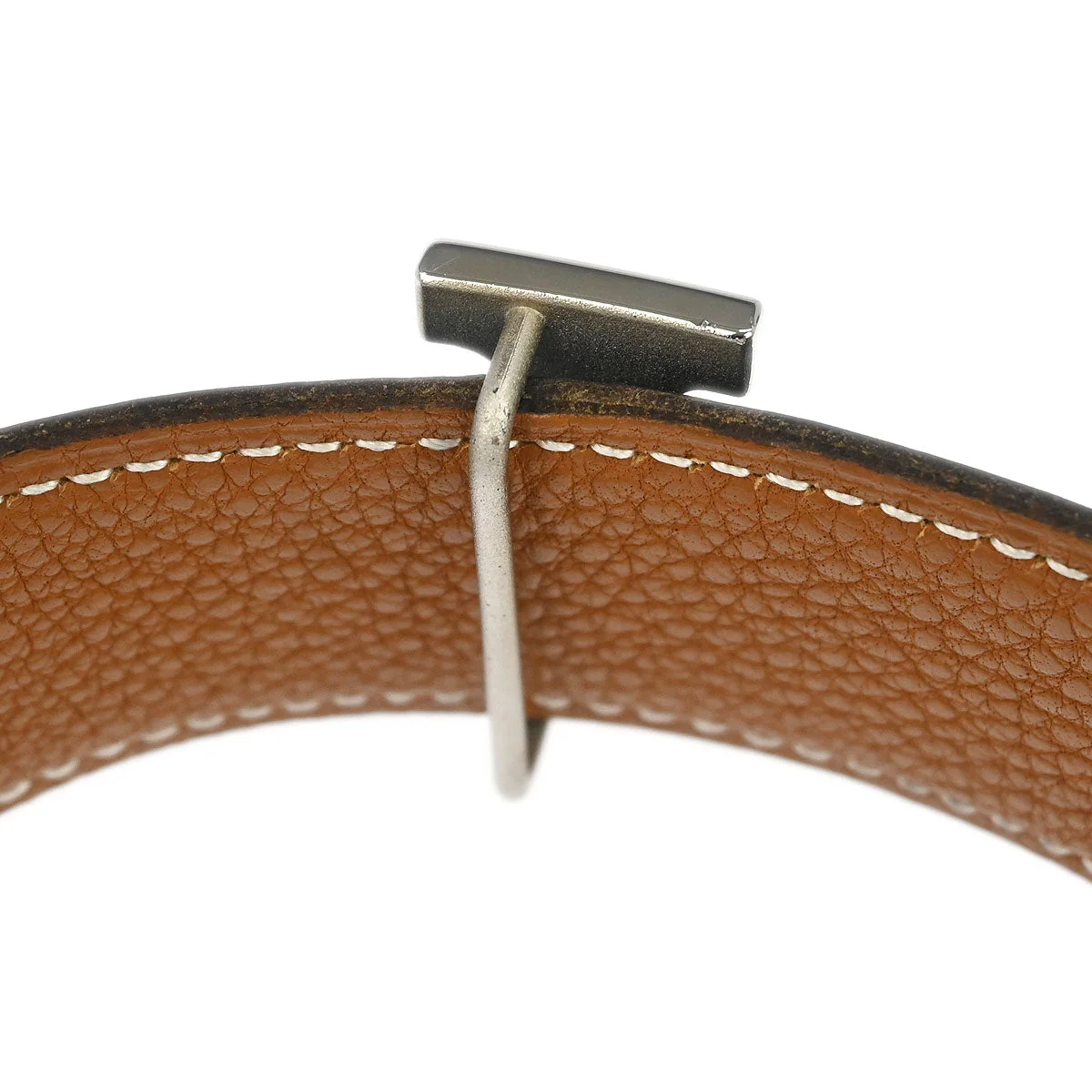 Hermes Black Box Calf Togo Constance Reversible Belt #75 Small Good - Image 7