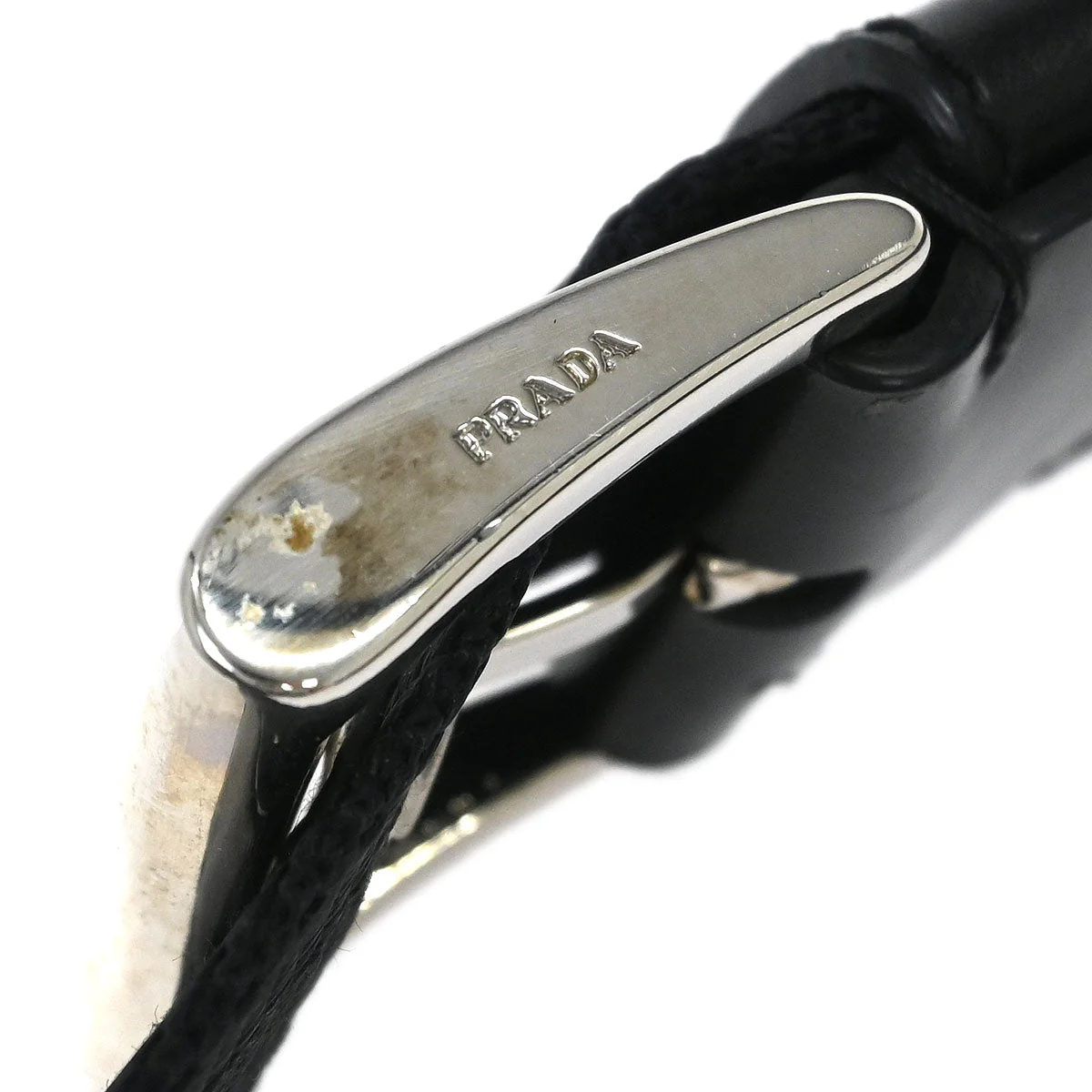 Prada Black Nylon Leather Hobo Handbag - Image 6