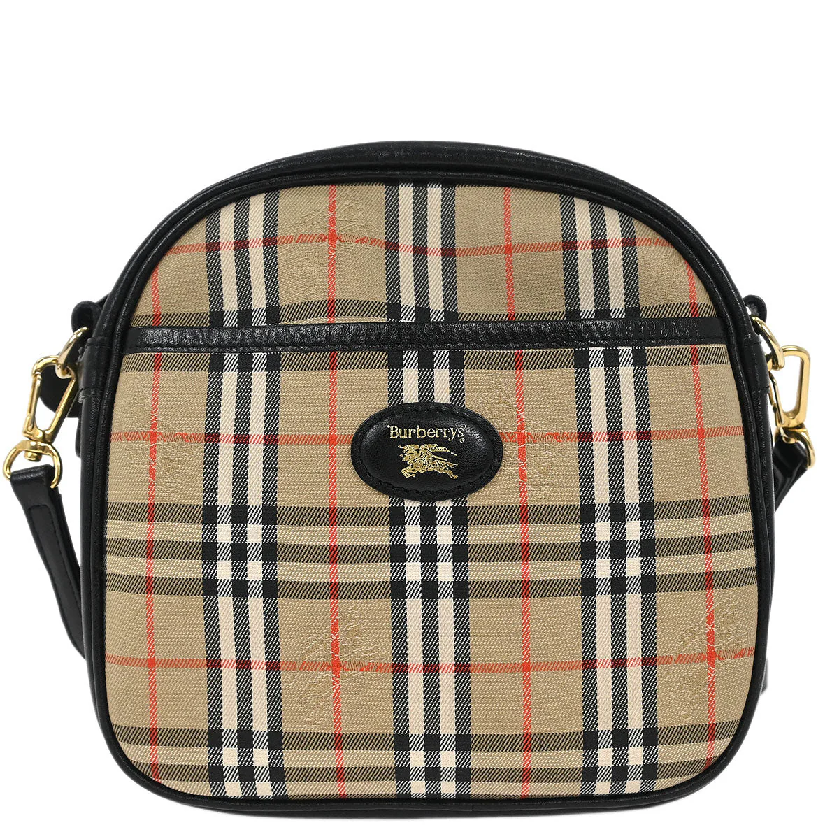 Burberrys Beige House Check Shoulder Bag