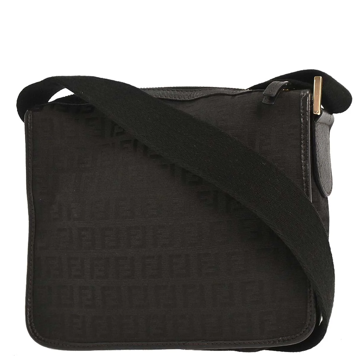 Fendi Black Zucchino Shoulder Bag - Image 2