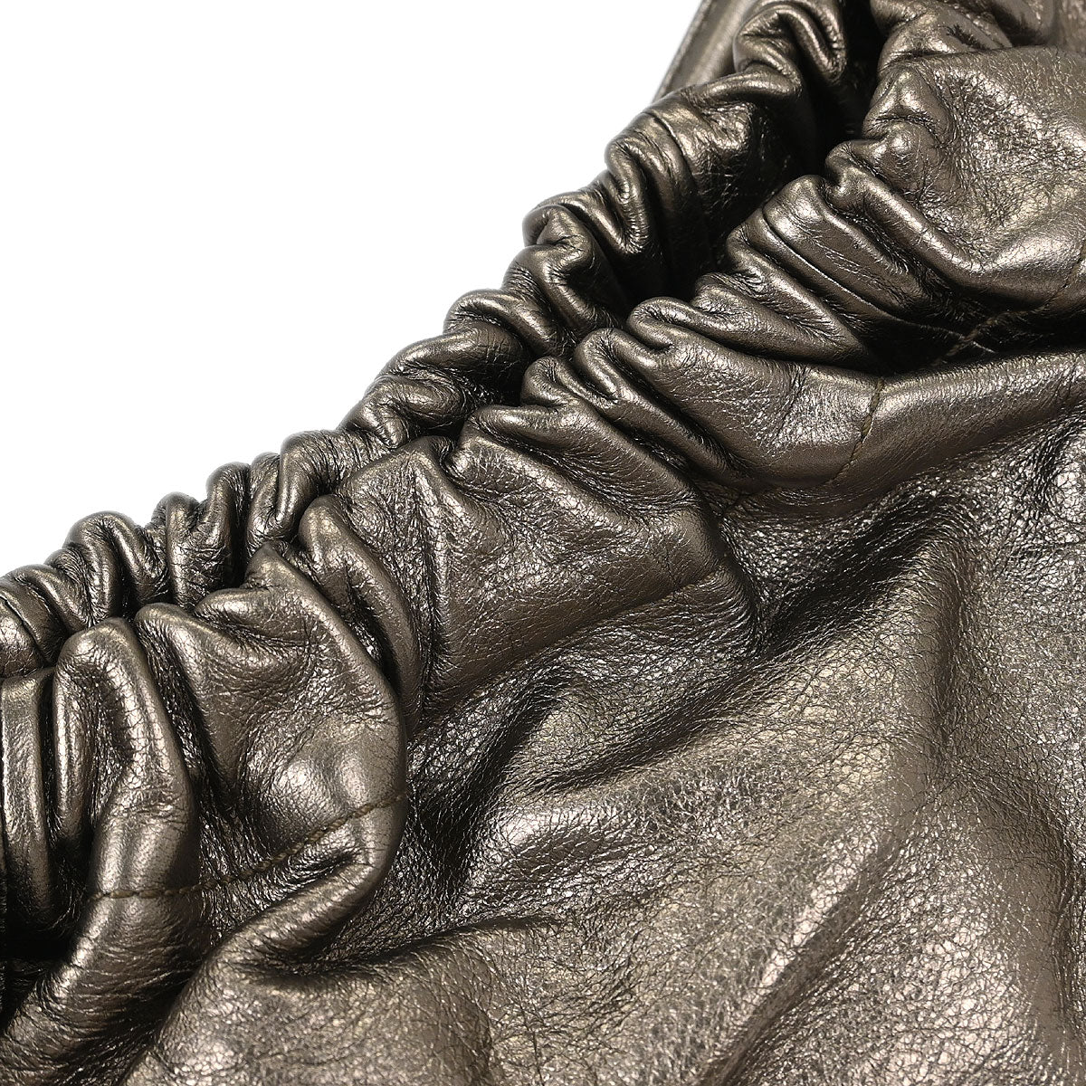 Salvatore Ferragamo Metallic Bronze Leather Vara Bow Handbag - Image 7