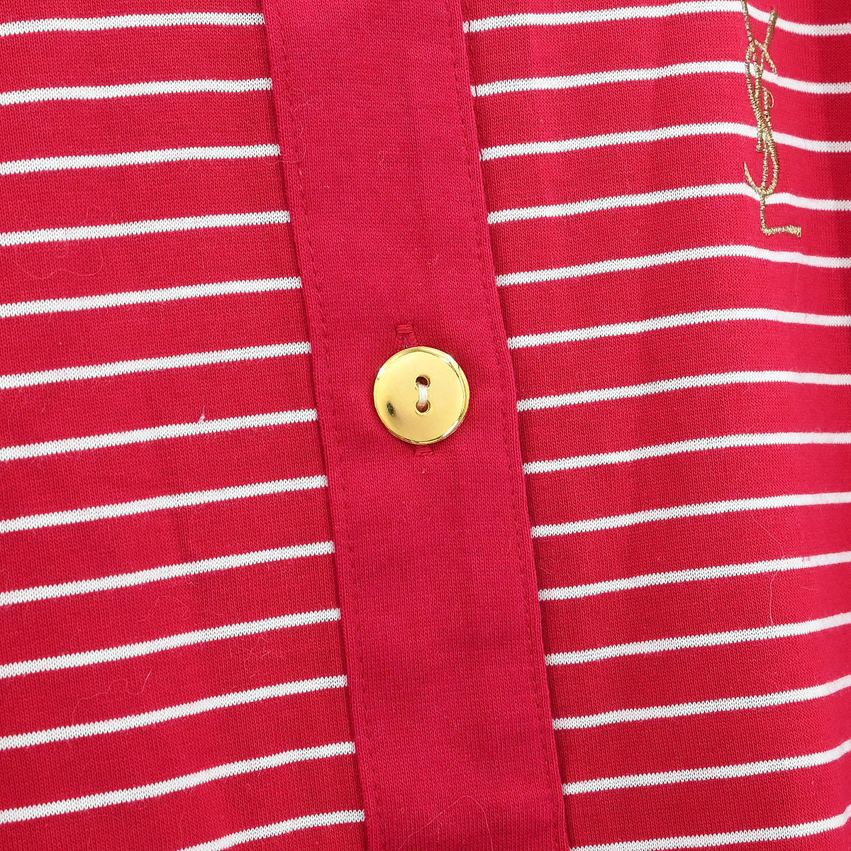 Yves Saint Laurent Short Sleeve Top Red #M - Image 6