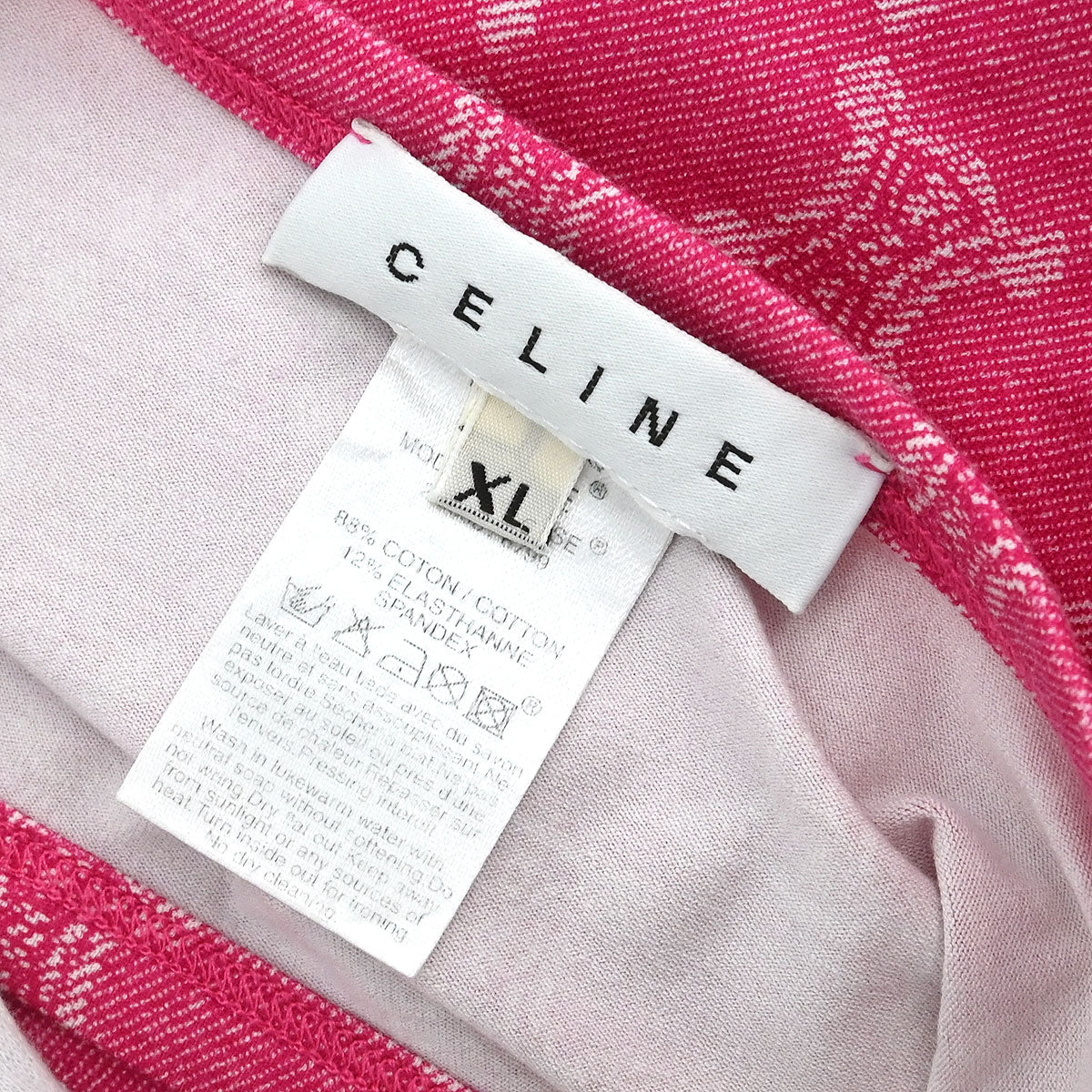 Celine Macadam T-shirt Pink #XL - Image 8