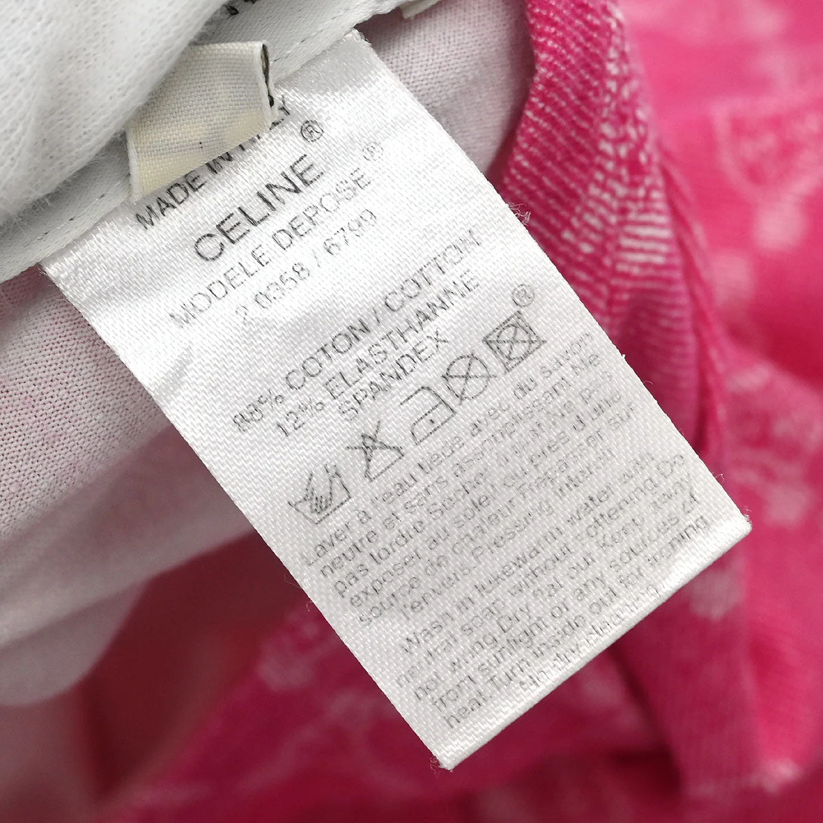 Celine Macadam T-shirt Pink #XL - Image 9
