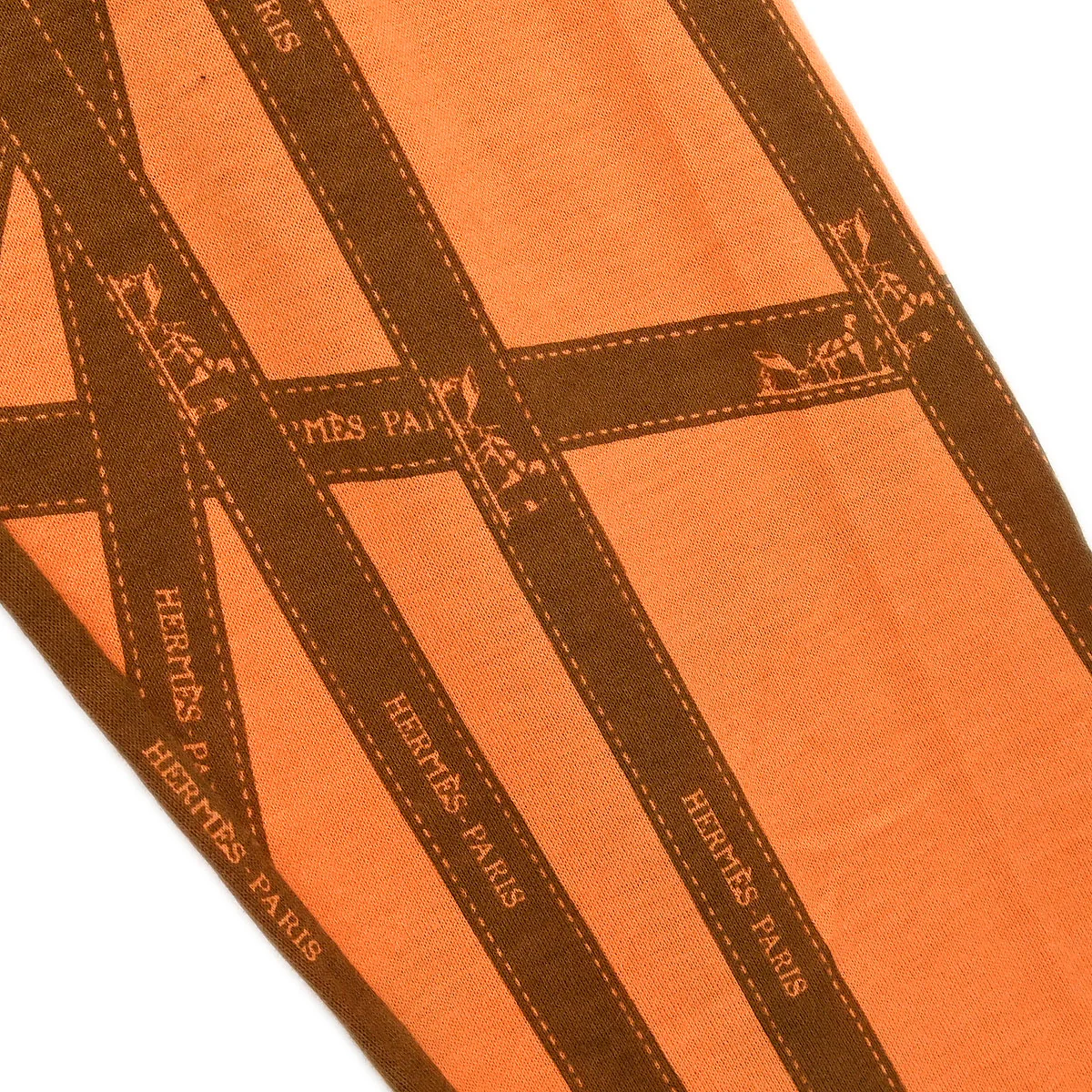 Hermes Long Sleeve T-shirt Top Orange #M - Image 4
