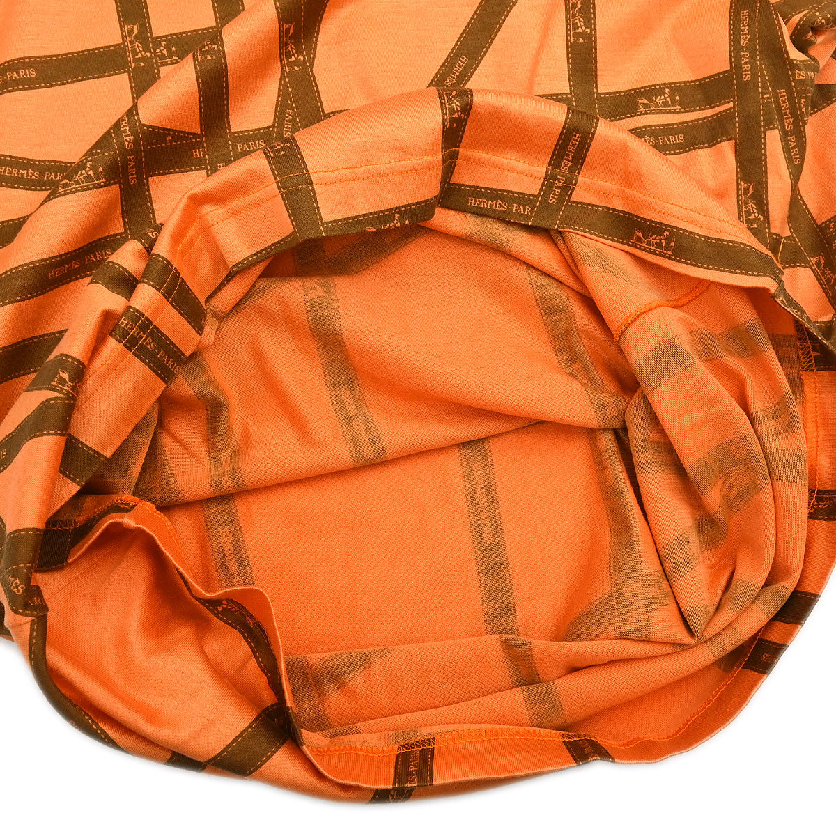 Hermes Long Sleeve T-shirt Top Orange #M - Image 8