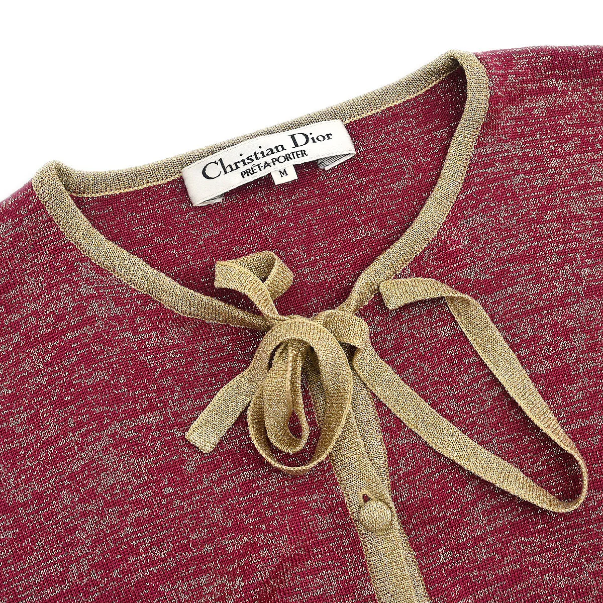 Christian Dior Cardigan Red #M - Image 3
