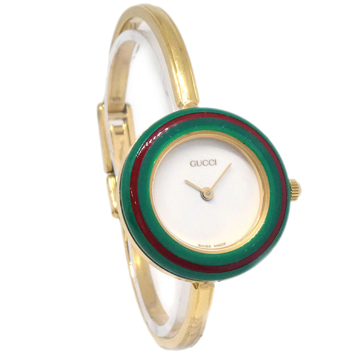 Gucci 11/12.2 Change Bezel Chameleon Quartz Watch SS - Image 4
