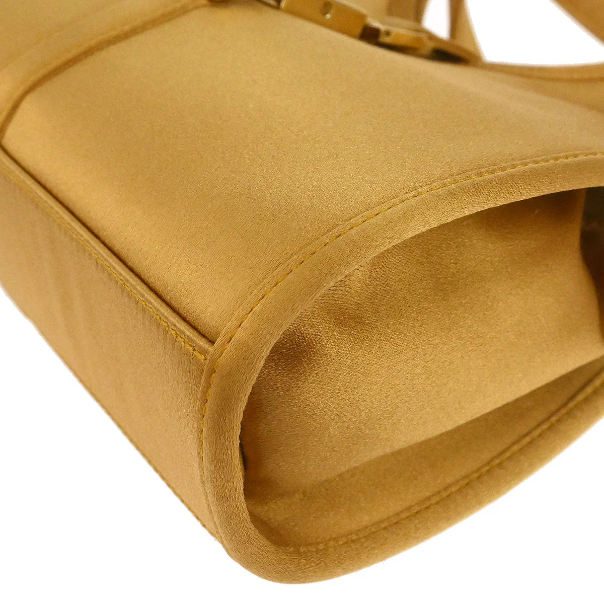Gucci Gold Satin Mini Jackie Handbag - Image 5