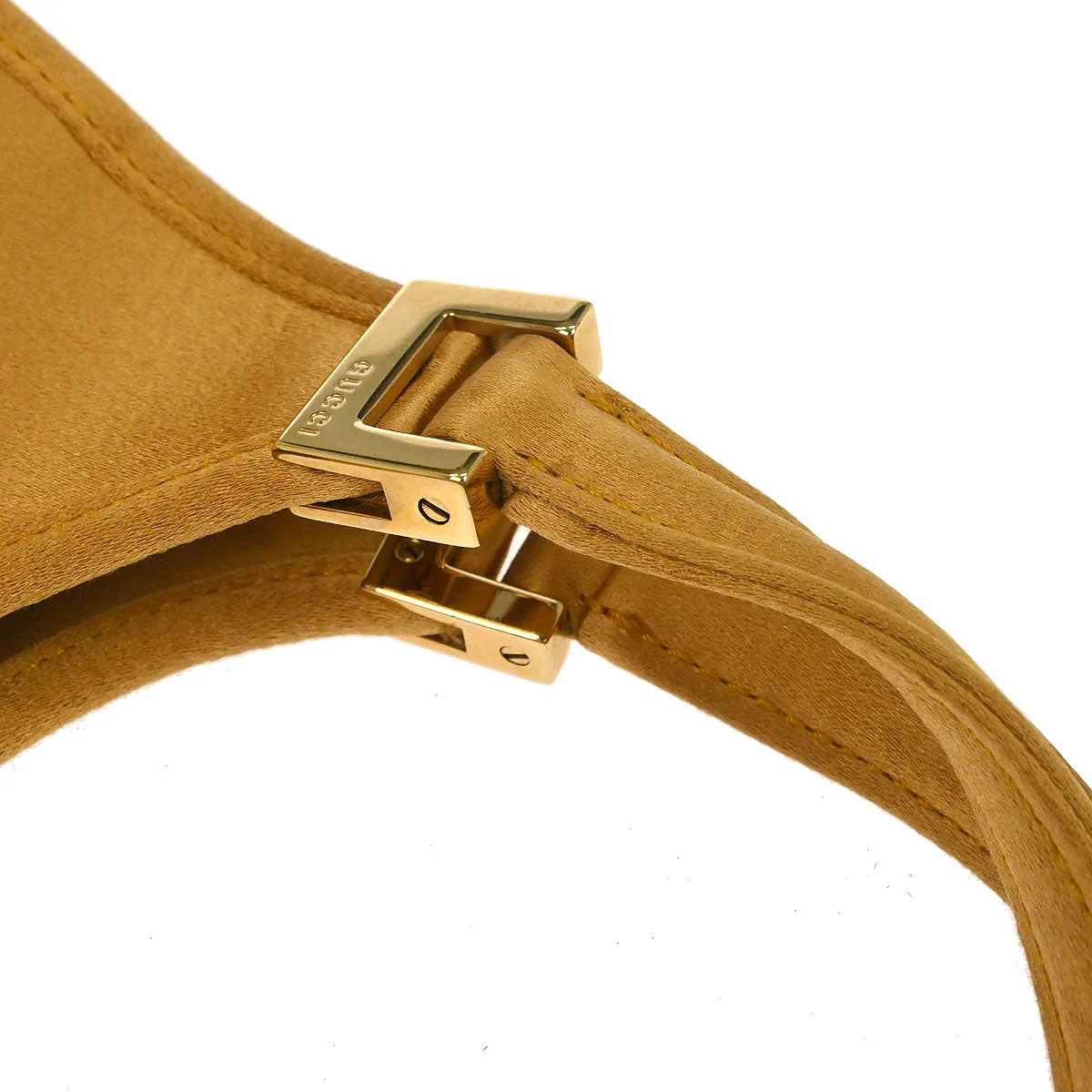 Gucci Gold Satin Mini Jackie Handbag - Image 7