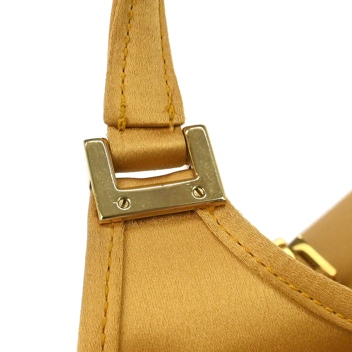 Gucci Gold Satin Mini Jackie Handbag - Image 8