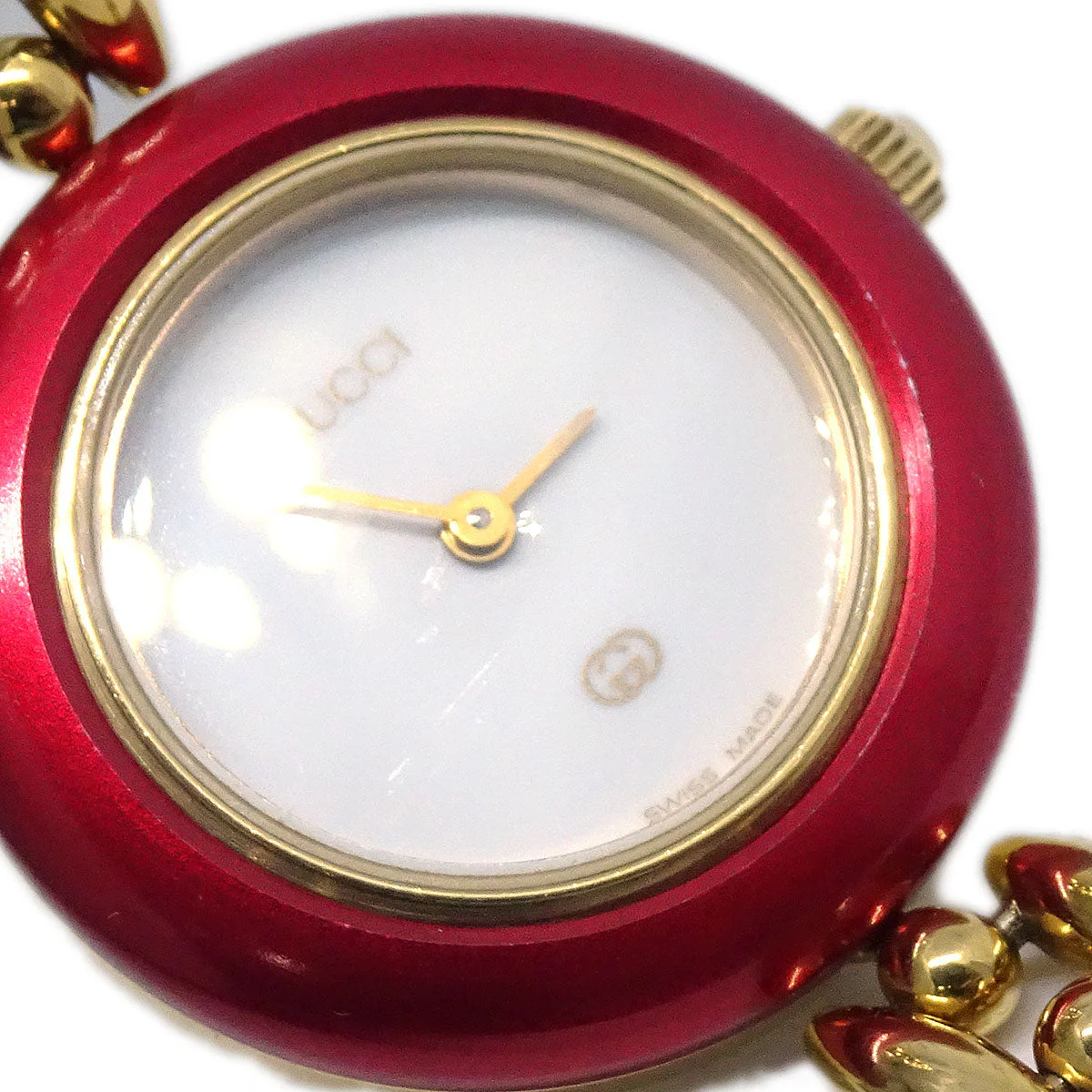 Gucci 11/12 Change Bezel Chameleon Quartz Watch SS - Image 5