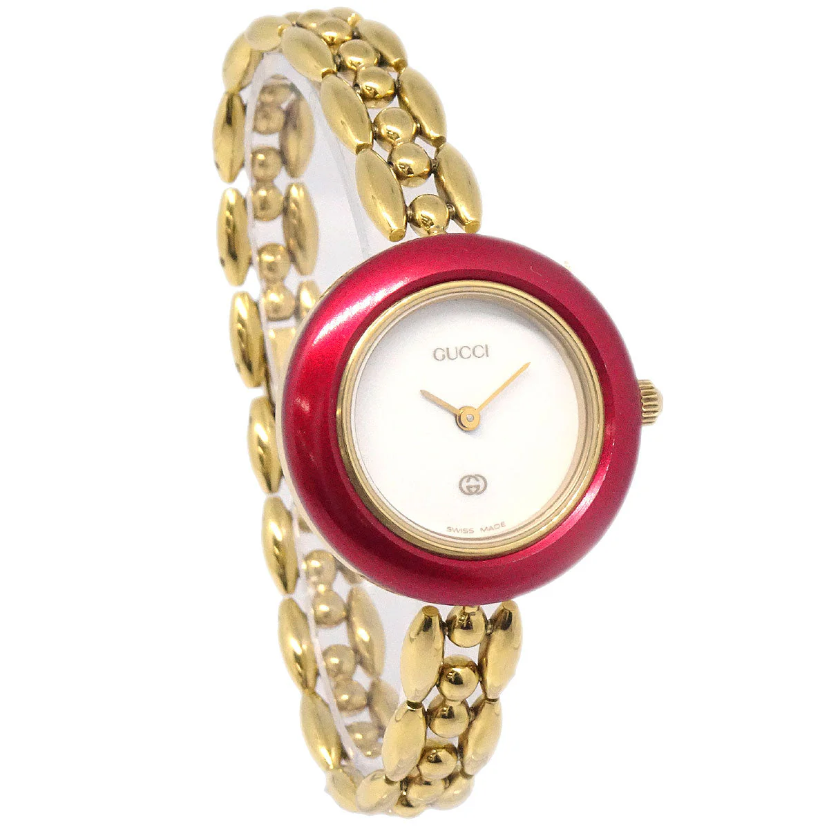 Gucci 11/12 Change Bezel Chameleon Quartz Watch SS - Image 8