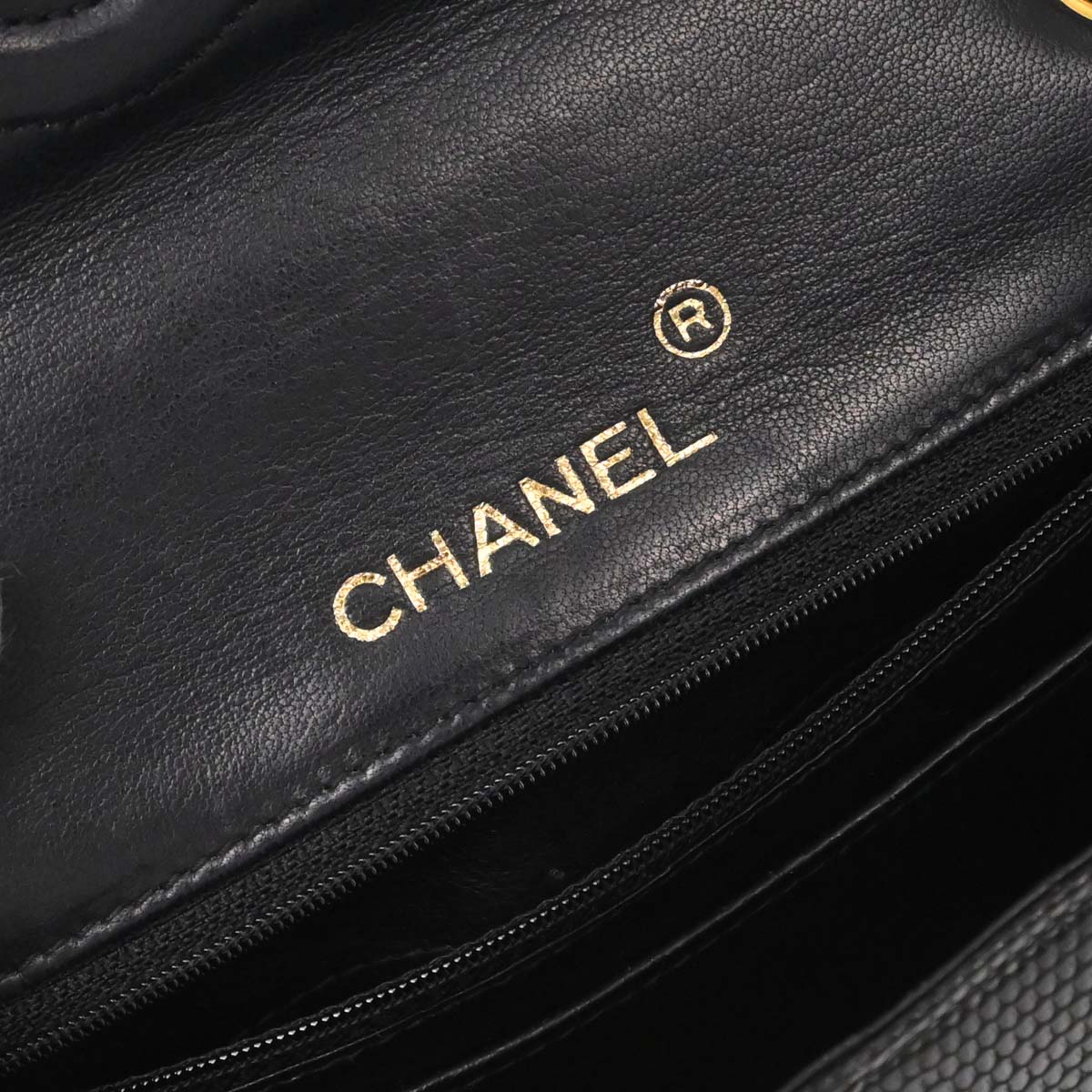 Chanel * Black Lizard Mini Classic Square Flap Bag 17 - Image 13