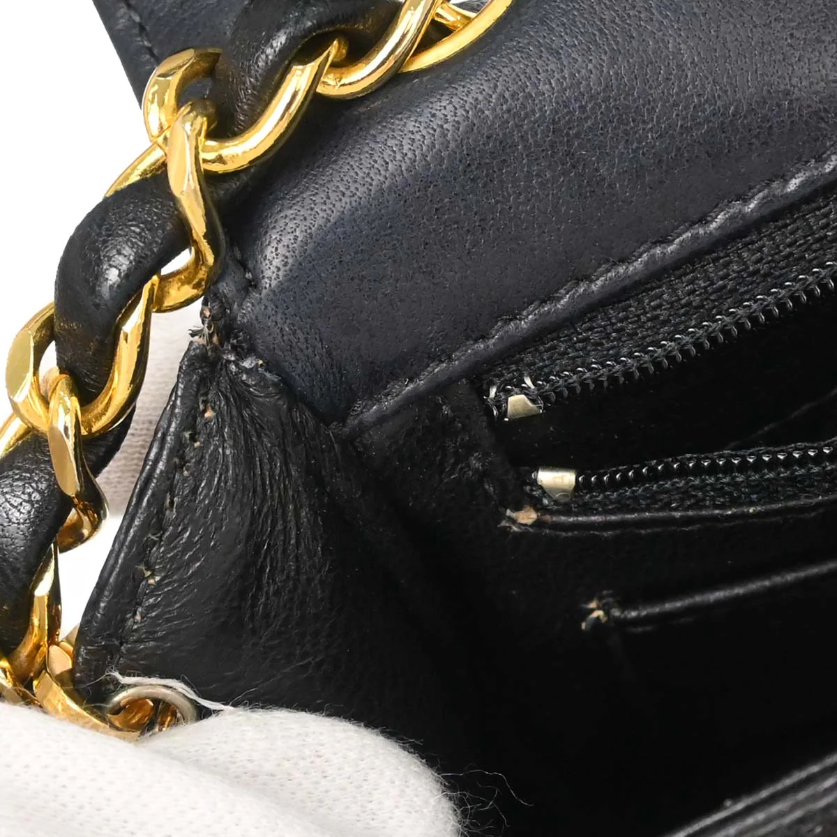 Chanel * Black Lizard Mini Classic Square Flap Bag 17 - Image 16