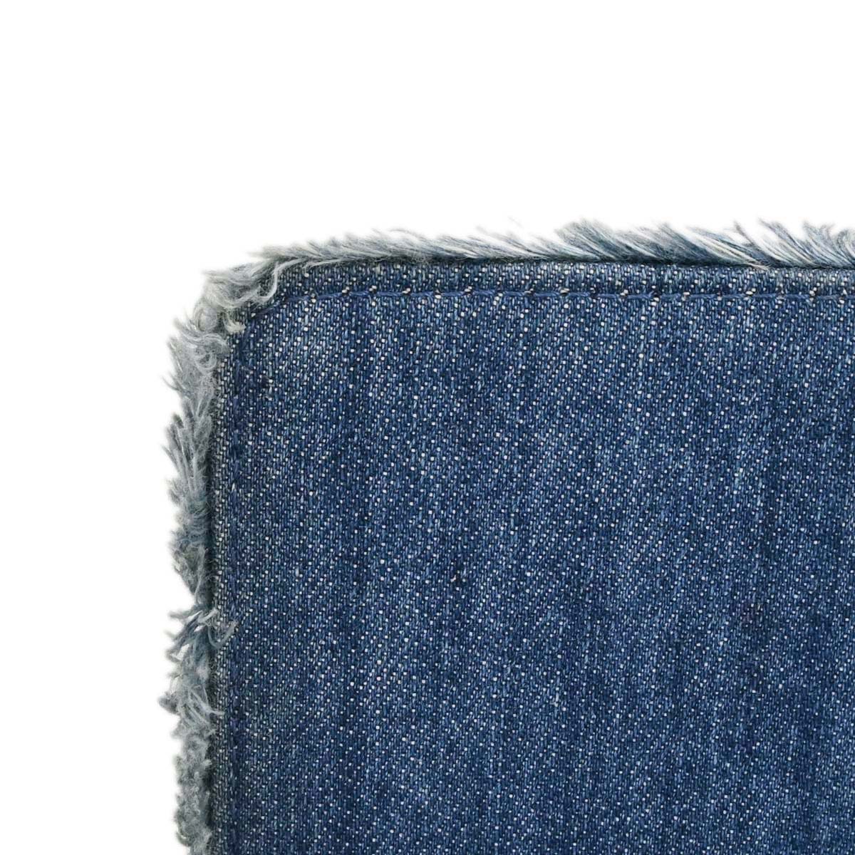 Boy Chanel Blue Denim Patchwork Medium Chain Shoulder Bag - Image 15