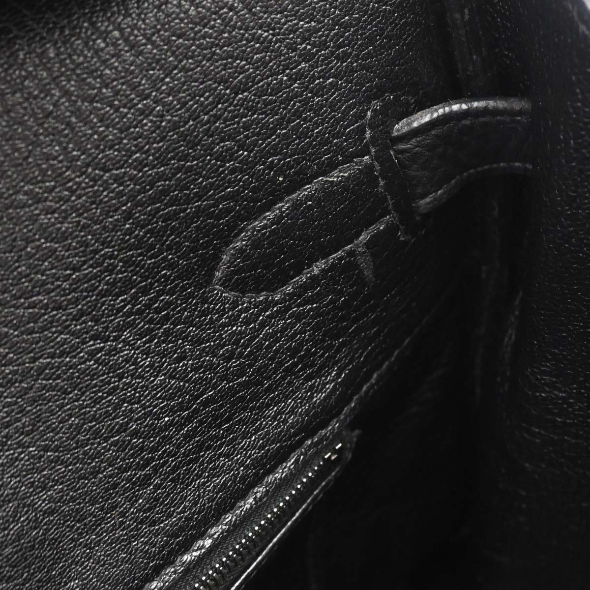 Hermes Black Taurillon Clemence Birkin 35 Handbag - Image 15