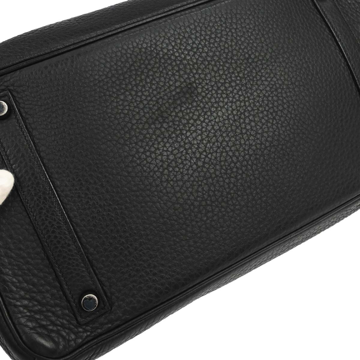 Hermes Black Taurillon Clemence Birkin 35 Handbag - Image 7