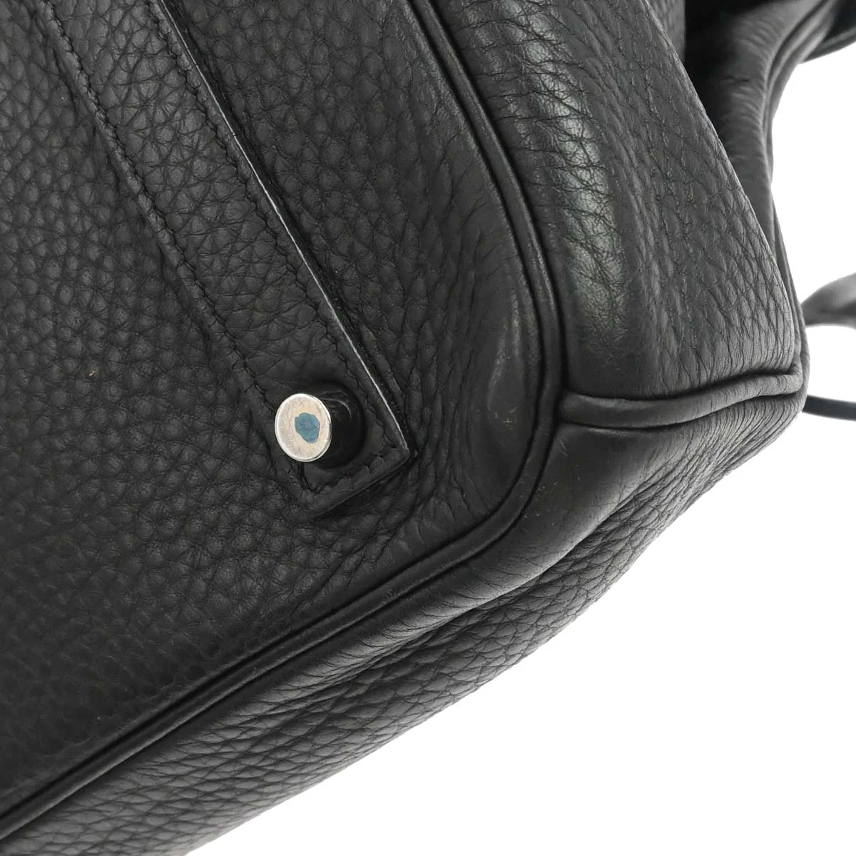 Hermes Black Taurillon Clemence Birkin 35 Handbag - Image 9