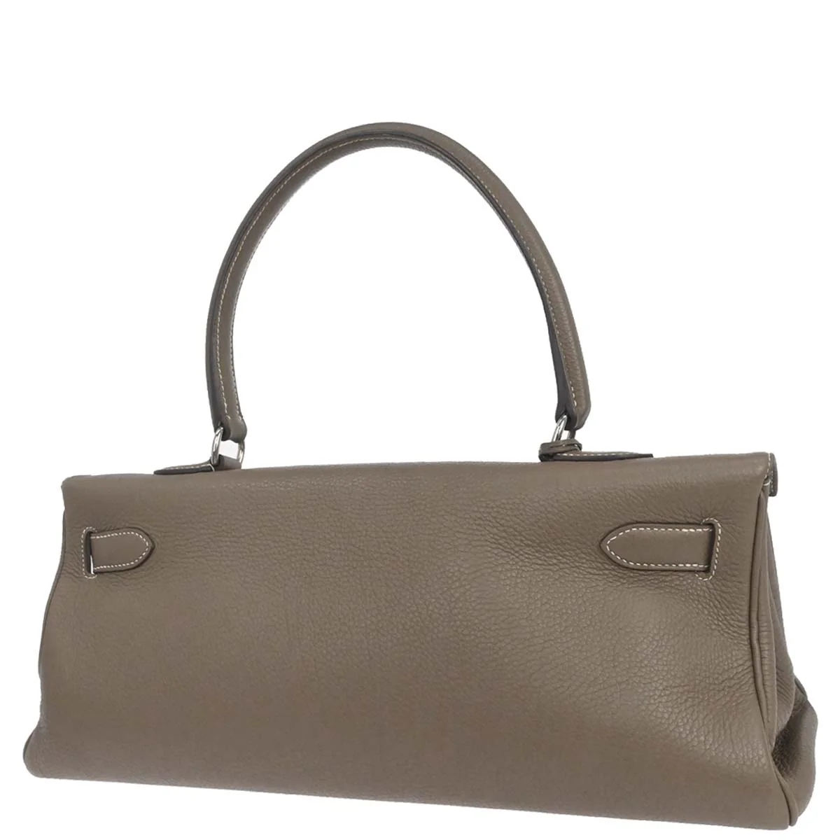 Hermes Etoupe Gray Togo Shoulder Kelly Handbag - Image 2