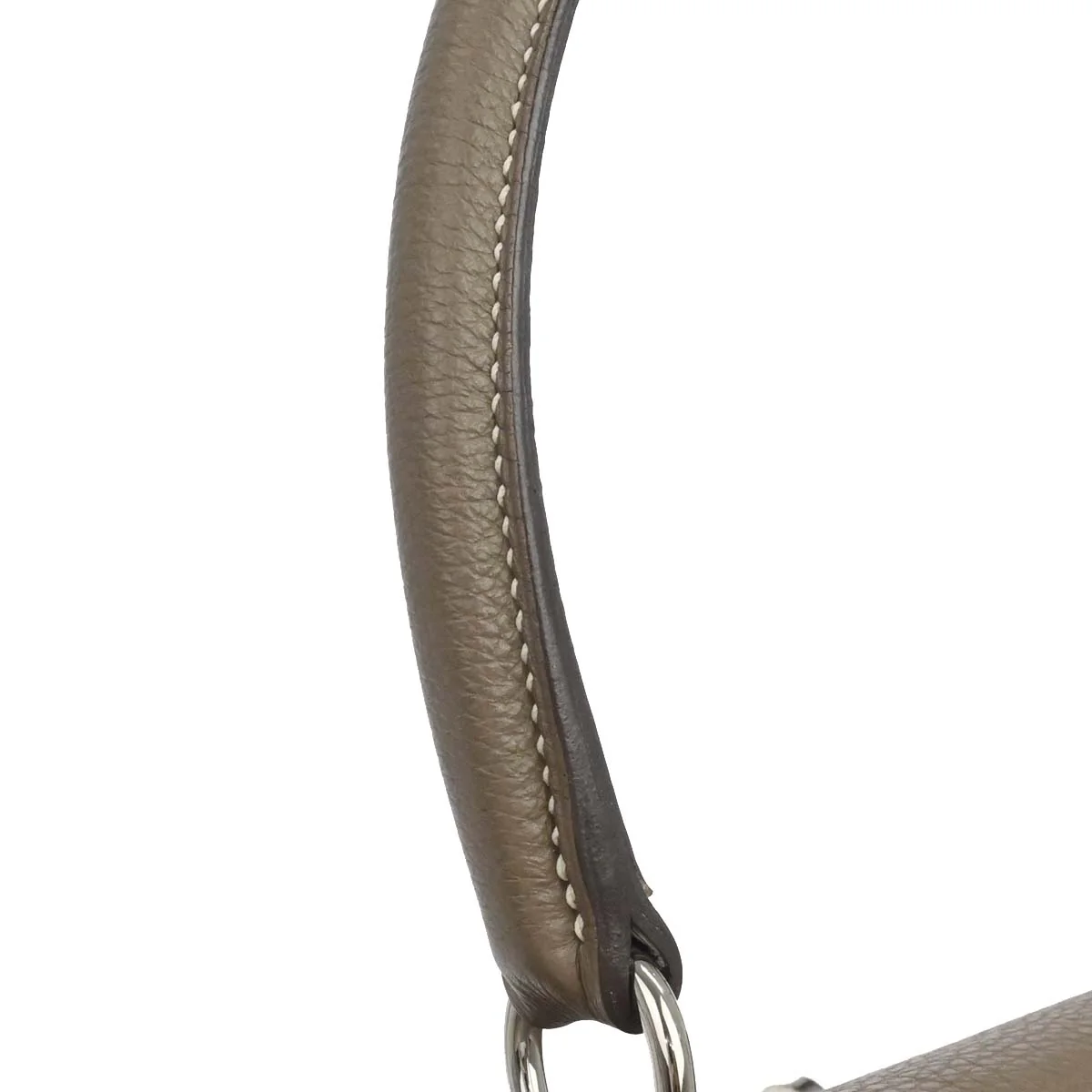 Hermes Etoupe Gray Togo Shoulder Kelly Handbag - Image 6