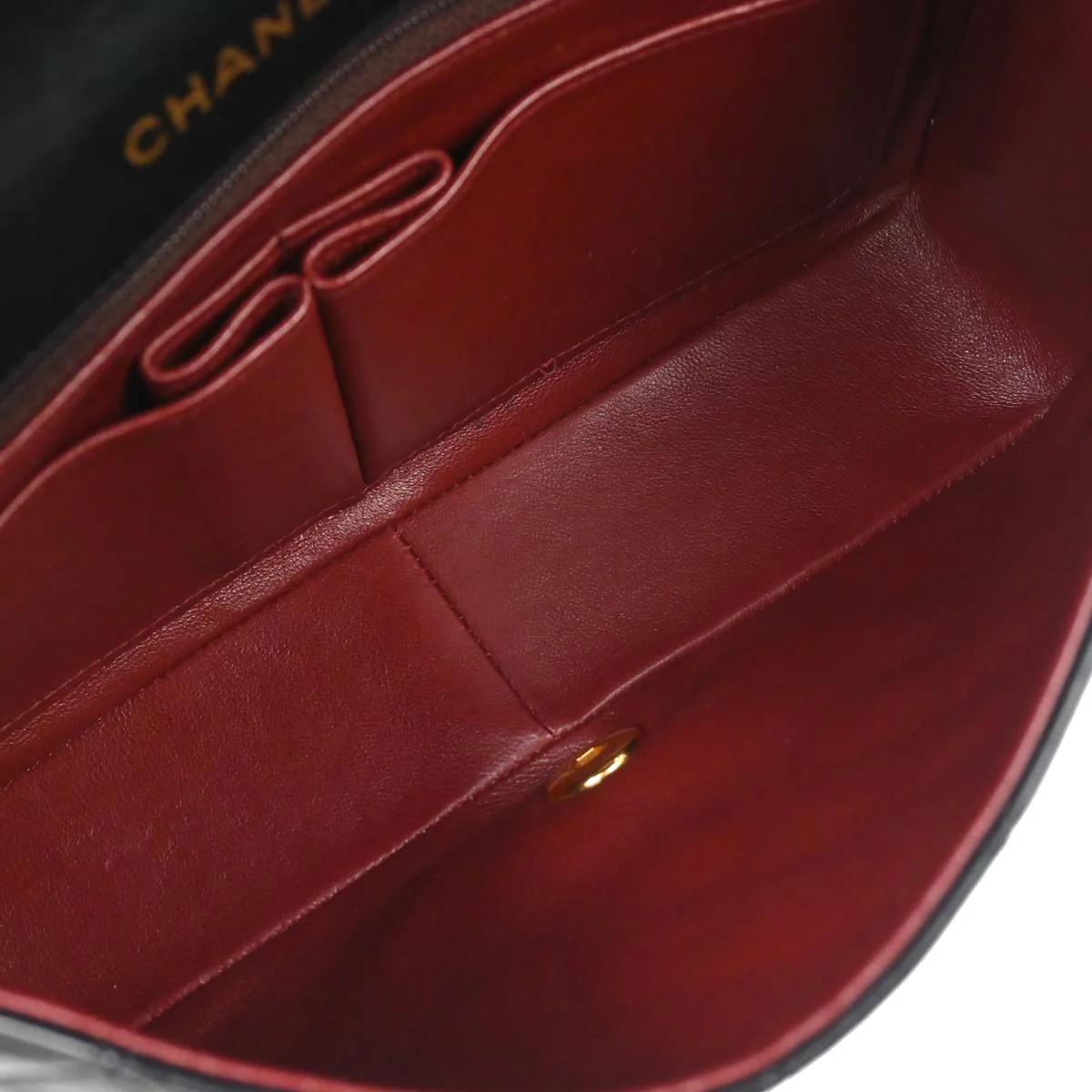 Chanel Black Lambskin Turnlock Small Full Flap Shoulder Bag - Image 16
