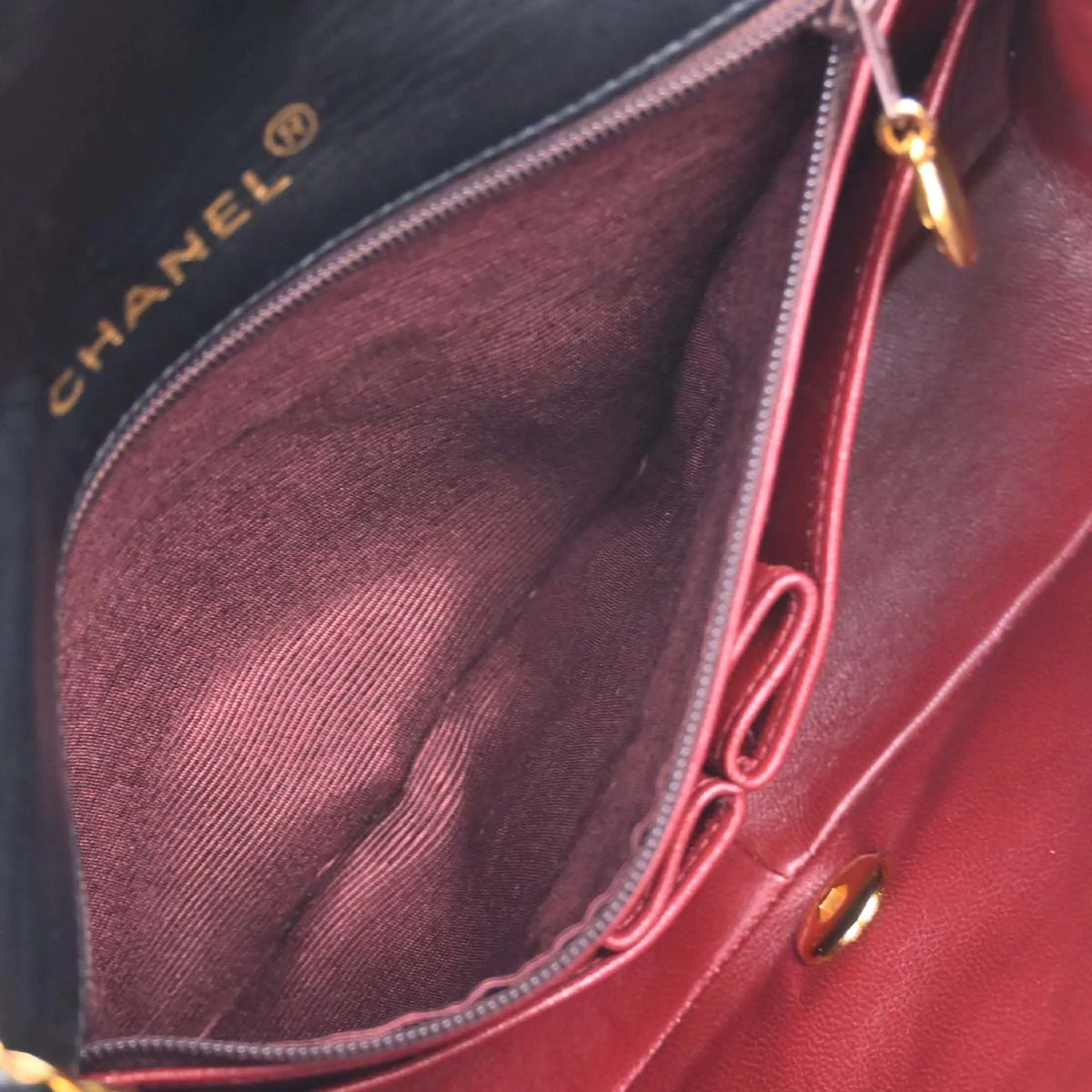Chanel Black Lambskin Turnlock Small Full Flap Shoulder Bag - Image 18