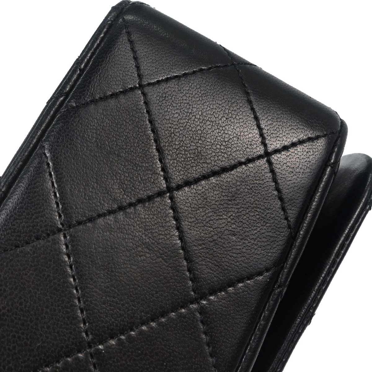 Chanel Black Lambskin Turnlock Small Full Flap Shoulder Bag - Image 4