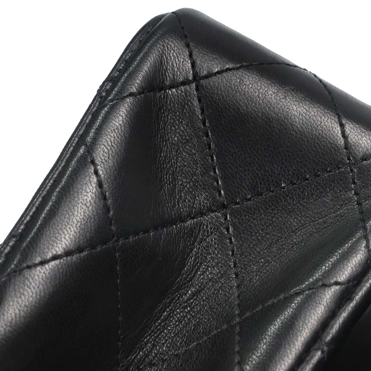 Chanel Black Lambskin Turnlock Small Full Flap Shoulder Bag - Image 8