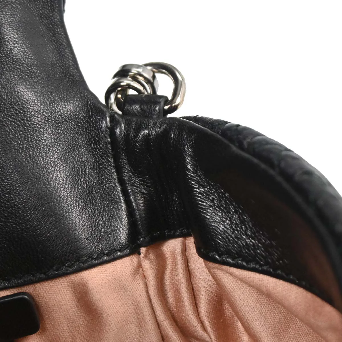Miu Miu Black Lambskin Nappa Crystal Handbag - Image 11